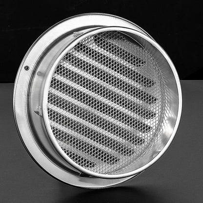 70-300mm Round Stainless Steel Air Vent Grille Insect Protection Home Exterior Wall Ducting Ventilation Tools Exhaust Hoods