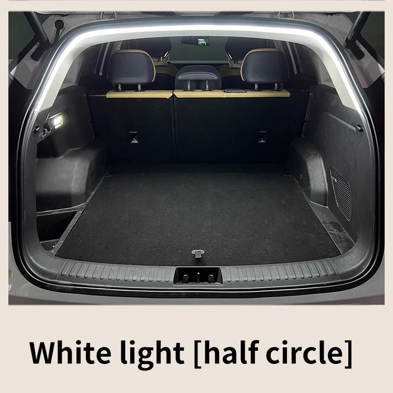 1Set Car High Brightness Trunk Lighting Ambient Light Interior Decoration LED Wiring Free Automatic Sensing Tailgate Light Strip