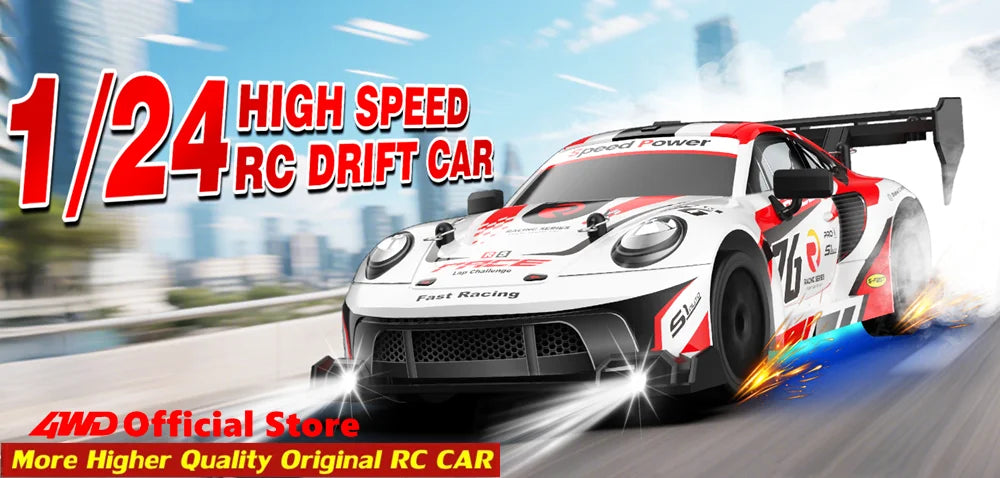 4WD RC Drift Car Remote Control GTRPRO AE86PRO Model 4x4 Racing RTR Radio Truck Vehicle Toy Gift for Boy Girl Children Kid Adult