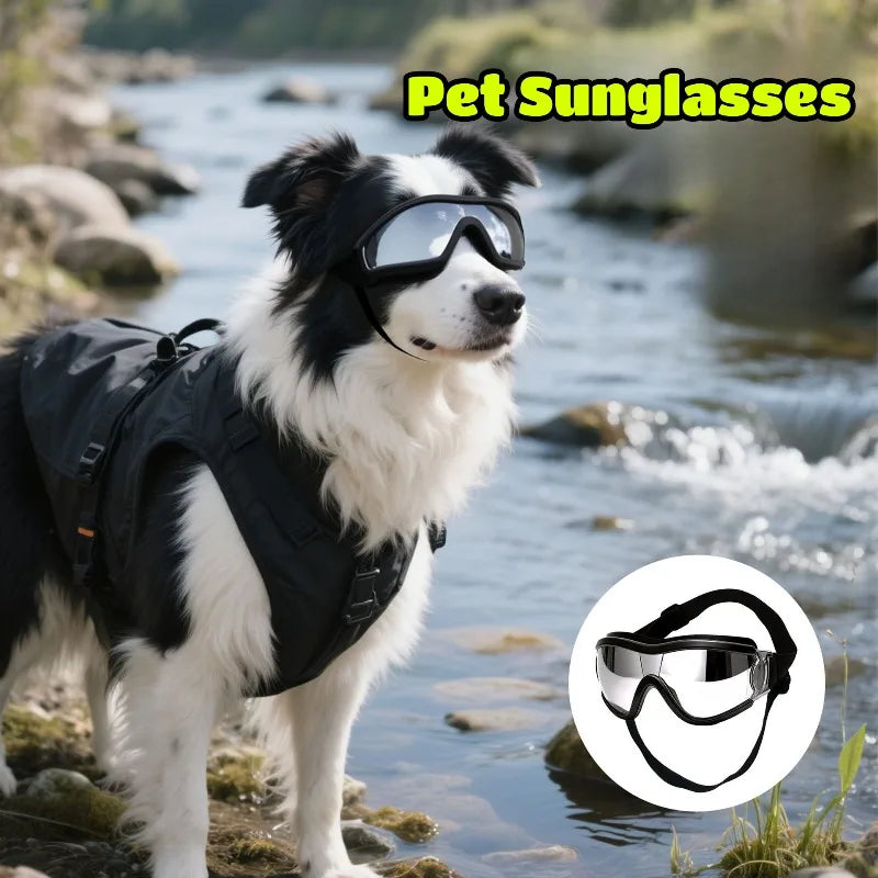 Wind Resistant Waterproof Pet Eye Protection Goggles Lightweight Cute Decor Glasses for Dogs & Maine Coon Cats Bike Car Travel