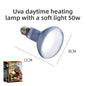 SuperRep Frosted UVA Reptile Heat Lamp-Daylight Basking Bulb for Tortoises & Bearded Dragons-Gentle Warming Light for Terrariums