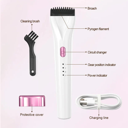 Heated Eyelash Curler Electric 3Modes Eye Lashes Eyelash Grafting Long Lasting Makeup Tools