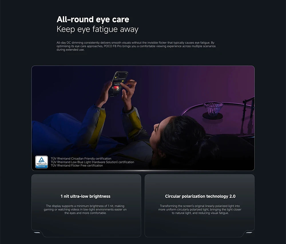 Global Version POCO F8 Pro 5G 6.59' Snapdragon® 8 Elite Mobile Platform 100W HyperCharge 6210mAh 50MP Camera NFC IP68 XIaomi