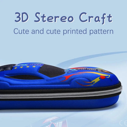 Ce Pen3D Racing Car Pencil Cases Cartoons School Pencil Case For Children Stationery Box EVA PU Plastic Pen Case Boyut Bag
