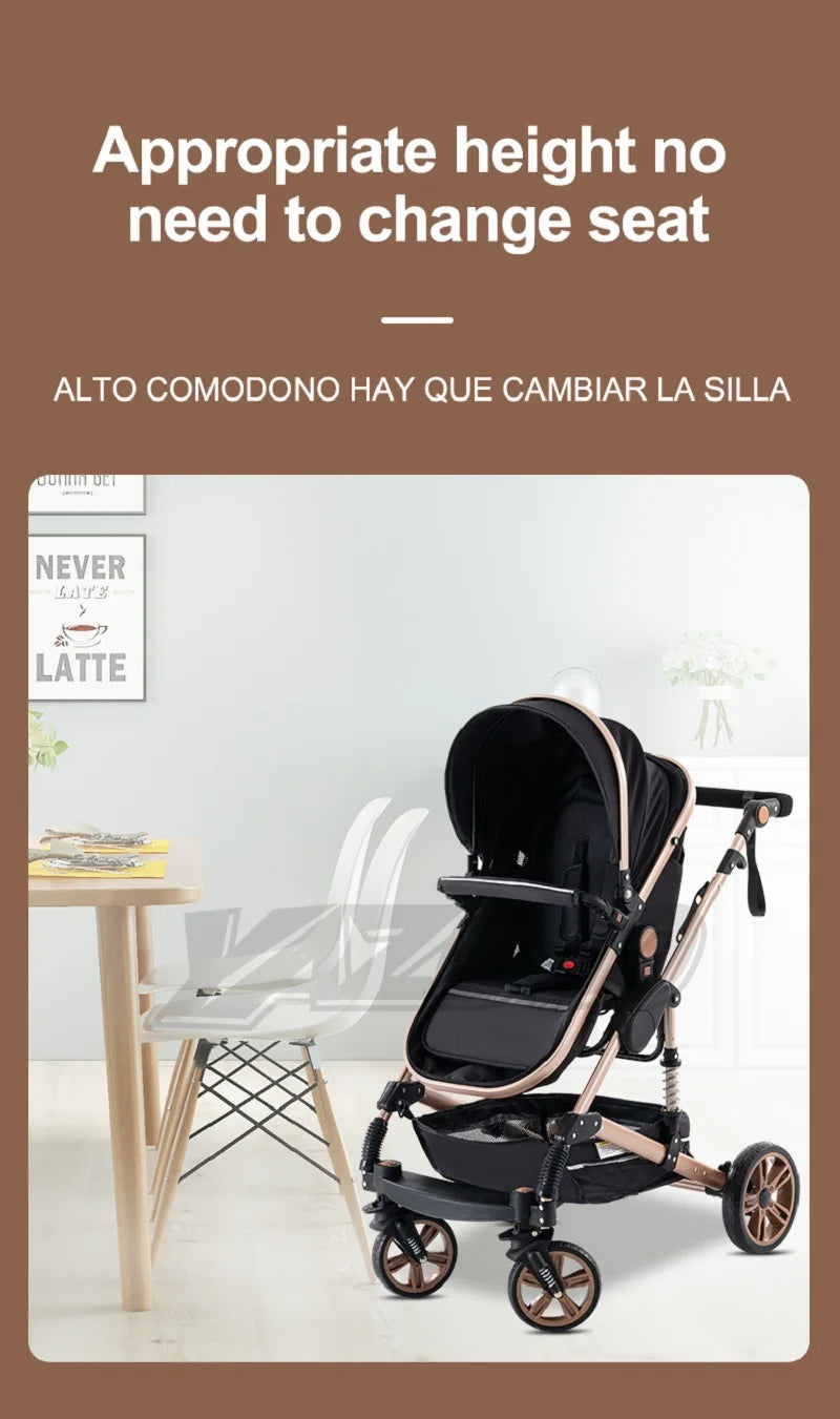 Baby stroller 3 in1,four wheel stroller,2 in 1 baby car,Lightweight strollers,Mutifunction Strollers,baby carriage,Poussette