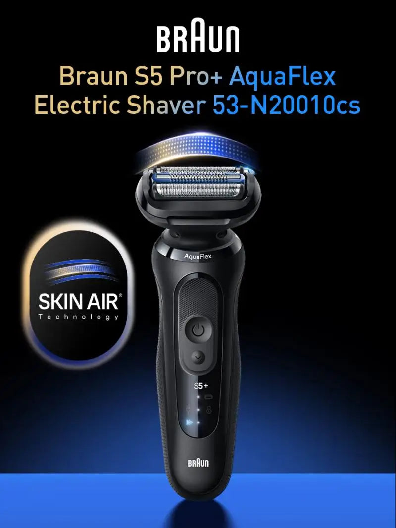 Braun Electric Shaver Series S5 Pro+ Reciprocating Electric Shaver Men Razors Ipx7 Waterproof Beard Trimmer Wet and Dry Dual