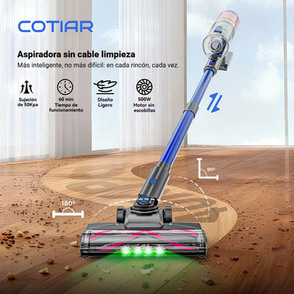 COTIAR R11 500W 50000PA Power Handheld Cordless Wireless Vacuum Cleaner for Home Appliance 1.2L Dust Cup Removable Battery