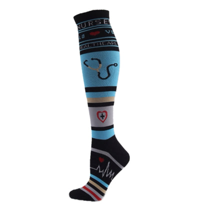 58 Style Compression Socks Medical Edema Diabetes Varicose Vein Stockings Graduated Pressure Legging Nursing Knee High Stockings