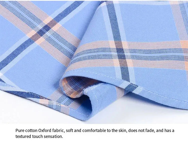 The new 10XL and 11XL oversized Oxford fabric men's shirt is 100% pure cotton, fashionable, casual and business without ironing