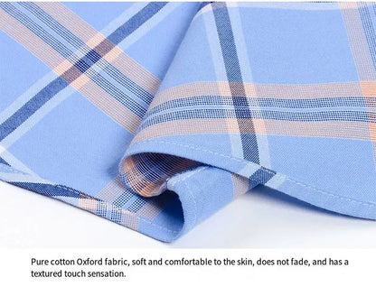 The new 10XL and 11XL oversized Oxford fabric men's shirt is 100% pure cotton, fashionable, casual and business without ironing