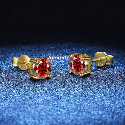 18K Plating Earrings S925 Sterling Silver D Color VVS1 Zircon Earring Stud for Women As Shinning As Diamond Wedding  Jewelry