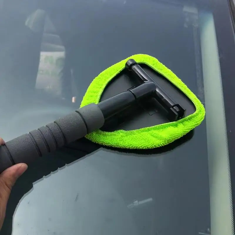 Telescopic Car Window Windshield Cleaning Brush Set Microfiber Window Glass Cleaner Car Window Cleaner Scraping Mist Eliminator