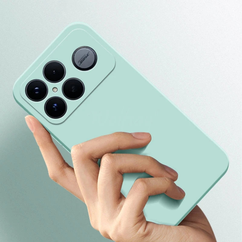 For Xiaomi POCO F8 Ultra Case Liquid Silicone Plain Rubber TPU Soft POCO F8 Ultra Cover Phone Protector Cover POCO F8 Pro Case