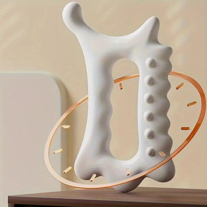 Ergonomic Versatile Handheld Gua Sha Board for Face & Body - Non-Ceramic, Gua Sha Massage Tool, Relaxation and Beauty Massager