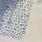 Bohemian Pattern Colorful Love Heart Moon Pearl Crystal Rhinestone 5D Nail Art Sticker Self Adhesive Decoration Manicure Decal