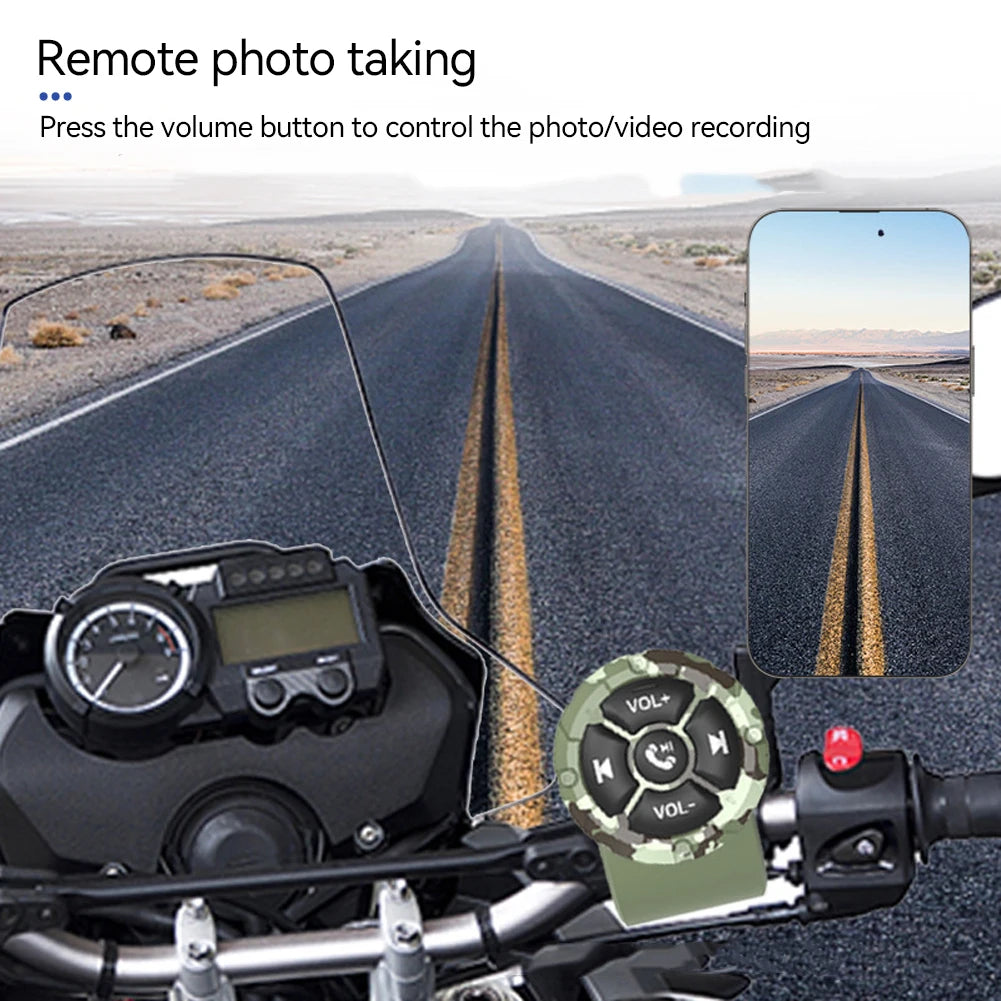 Car Steering Wheel Control Button 5key Bluetooth-compatible Wireless Remote Controller for Car Radio Music Player Android Switch