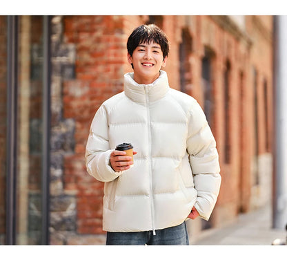 Semir Down Jacket Men Women 2026 Winter New Light Short Coat Three-Proof Thermal Puffer Coat Couple Top Trendy Down Jacket