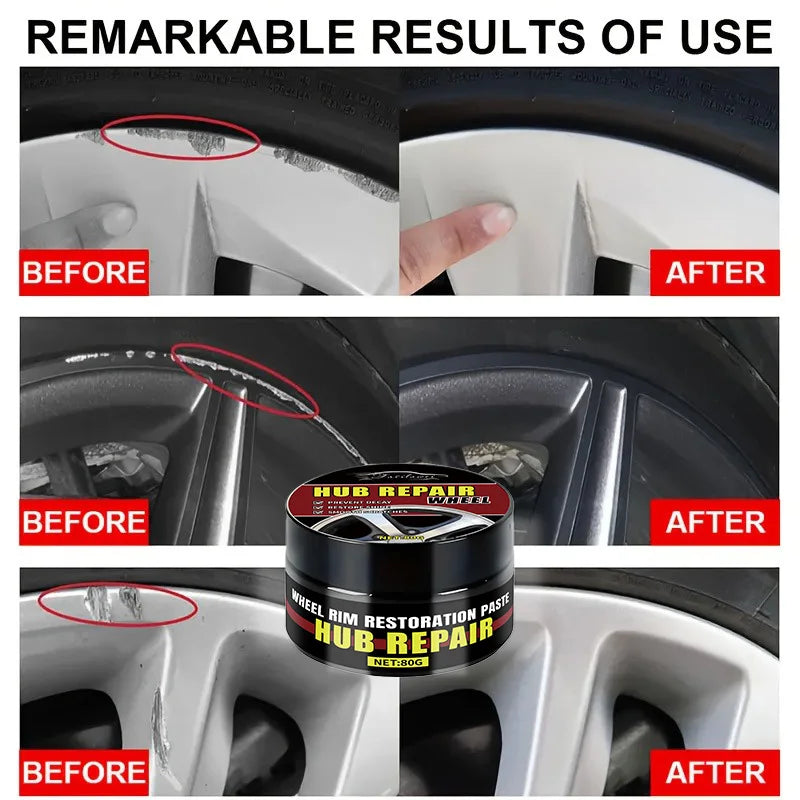 White Silver Aluminum Alloy Car Wheel Rim Scratch Refurbishment Paste for Electroplating Chrome Repair