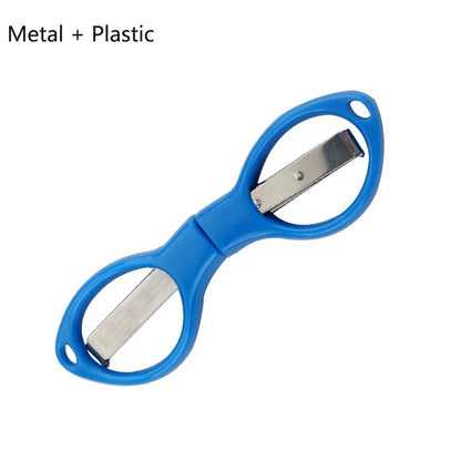 Portable Stationery Folding Scissors Stainless Steel Fishing Line Cutter Multi-functional Needle and Thread Scissors