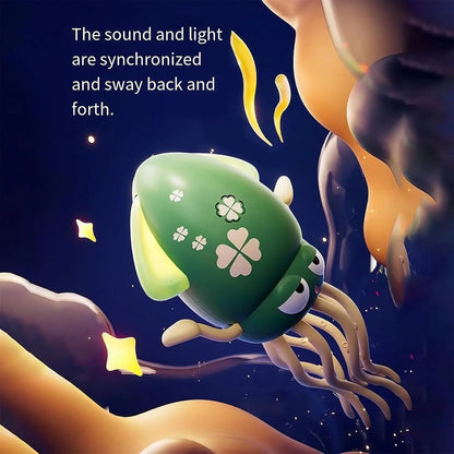 Dancing Squid Toy Pet Automatic Obstacle Avoidance Crawling Walking Electric Music Octopus with Light Music Toys Birthday Gifts