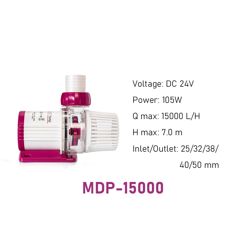 Jebao MDP Series WiFi Smart DC Water Return Pump with LCD Display Controller for Freshwater and Marine Aquarium Tank