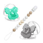 Newborn Silicone Pacifier Clip Chain Baby Dummy Silicone BPA Free Toddler Teether Infant Soother Nipple Baby Shower Gift
