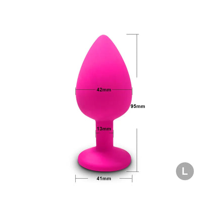 S/M/L Soft Silicone Anal Plug Mini Erotic Butt Plug Sex Toy for Anal Toy Beginner Men Women Gay Couples Prostate Stimulator