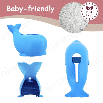 Whale Faucet Cover for Baby Bath Safety, Adjustable Strap with BPA-Free Soft Silicone with , Fun & Protective