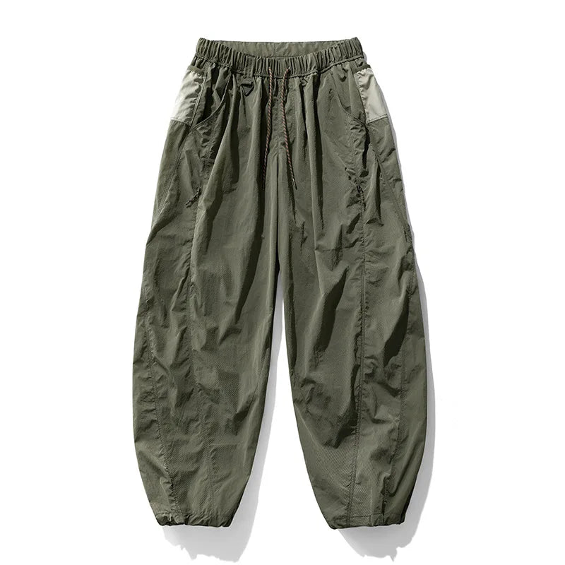 Outdoor Sports Casual Track Pants Men Women Lightweight Hiking Breathable Waterproof Quick Dry Loose Techwear Cargo Pant Trouser