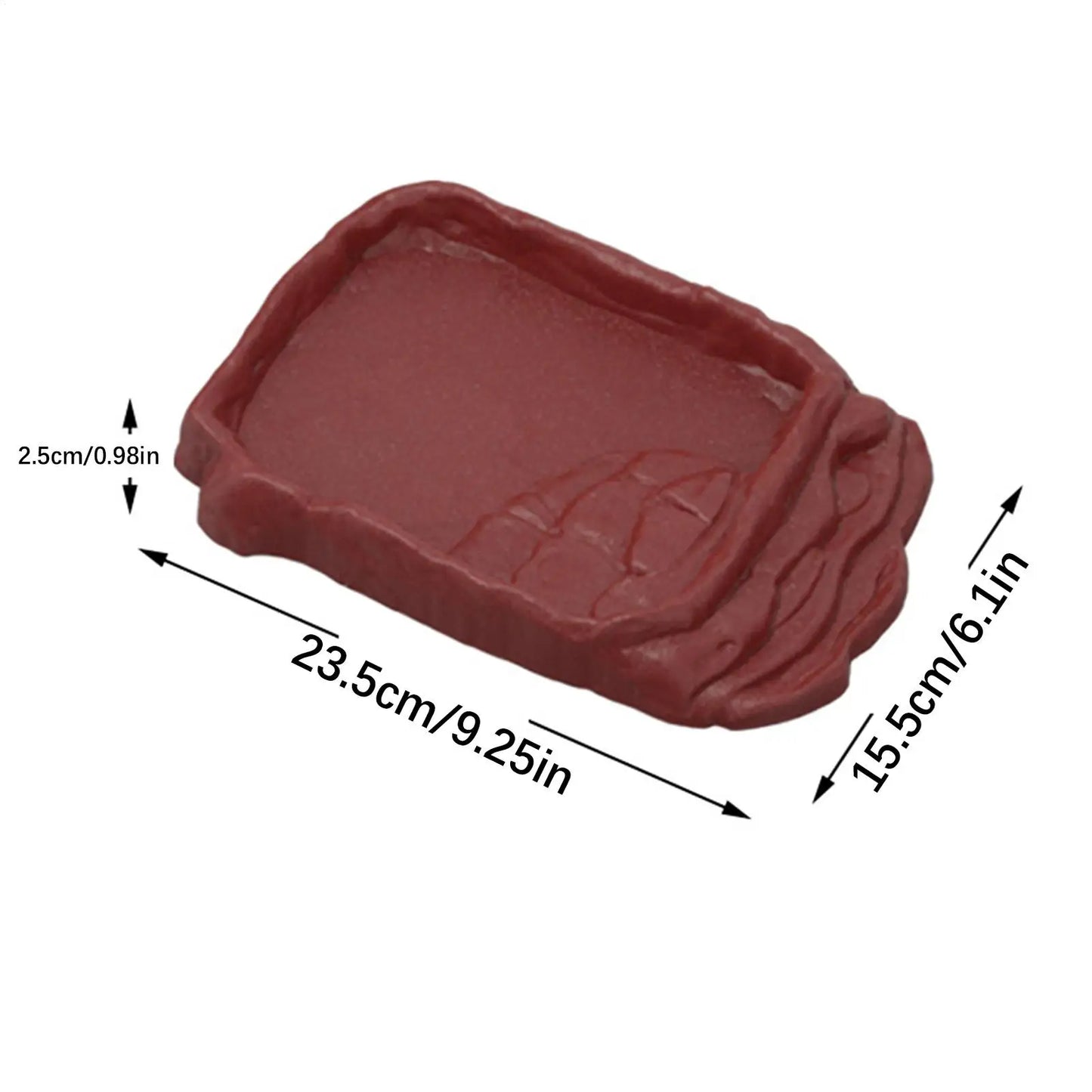 Anti-Slip Ladders Reptile Bowl Reptile Bathing Pool Tortoise Bathtub Water Dish Aquarium Ornament Tortoise Habitat Accessories
