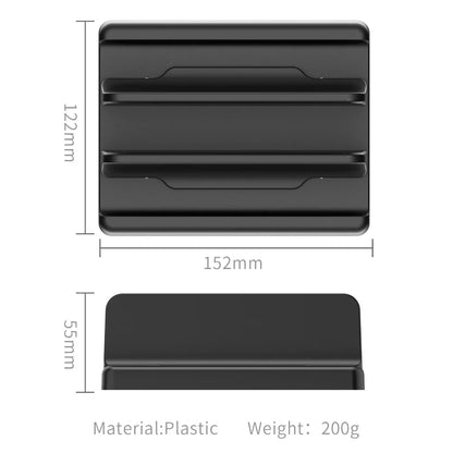 Vertical Laptop Stand Plastic Portable Macbook/Tablet/Phone Holder Adjustable Desktop Notebook Dock Space Save Accessory-Vaydeer
