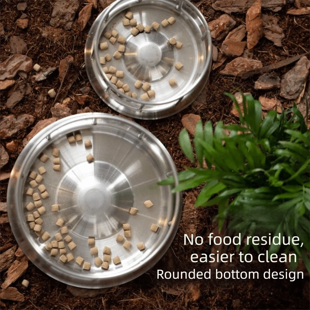 Large Capacity Turtle Stainless Steel Feeder Wear Resistant Wide Mouth Reptile Water Tray Fence Design Anti-overflow
