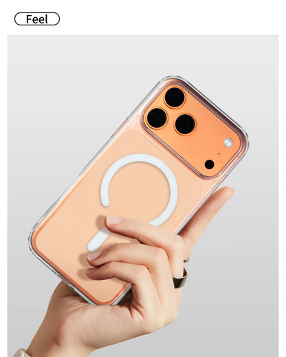 Magnetic Phone Case For iPhone 17 16 15 14 13 12 11 Pro Max Plus for Magsafe Wireless Charging Transparent Shockproof Back Cover