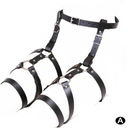 BDSM Bondage Leg Restraints Leather Belt Pants Adult Games thigh ring cuffs Straps Sex Toys For Couples Women erotic underwater