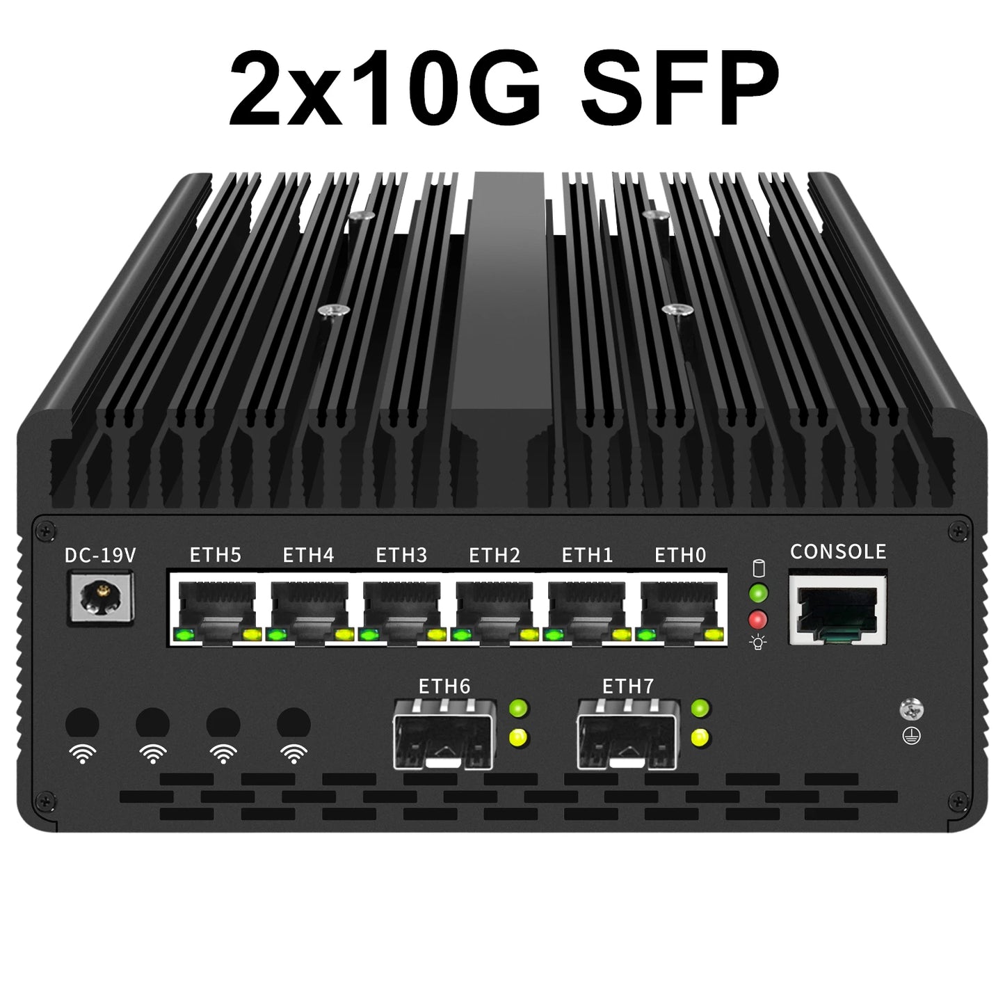 Topton Solid Firewall Mini PC Ultra 9 185H 7 155H 4x/2x 10G SFP 6*2.5G LAN Intel VPro Thunderbolt 4 2xNVMe Proxmox Home Server