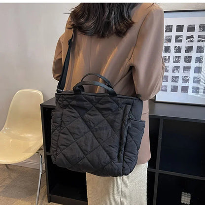 Large Capacity Mommy Bag for Women Totes Baby Diaper Nappy Bags Shoulder Cotton Ladies Maternity Shopping Bags