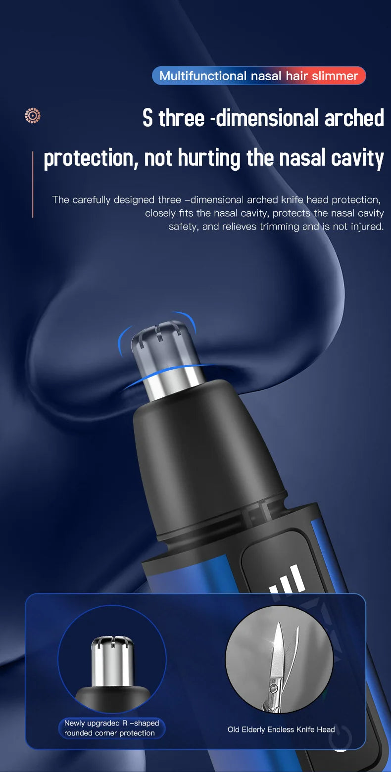 Mijia Smart Electric Nose Hair Trimmer 3 Gear High Speed Motor Portable Shaver Nose Hair Clipper Trimmer For Men and Women