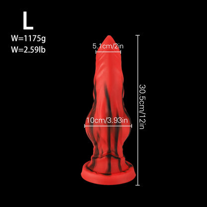18+ Soft Silicone Dog Knot Dildo Penis Animal Dildo Realistic Gigante Sexy Adult Red Black Colors Big Dildos Sexy TоY Xxl Sextoy