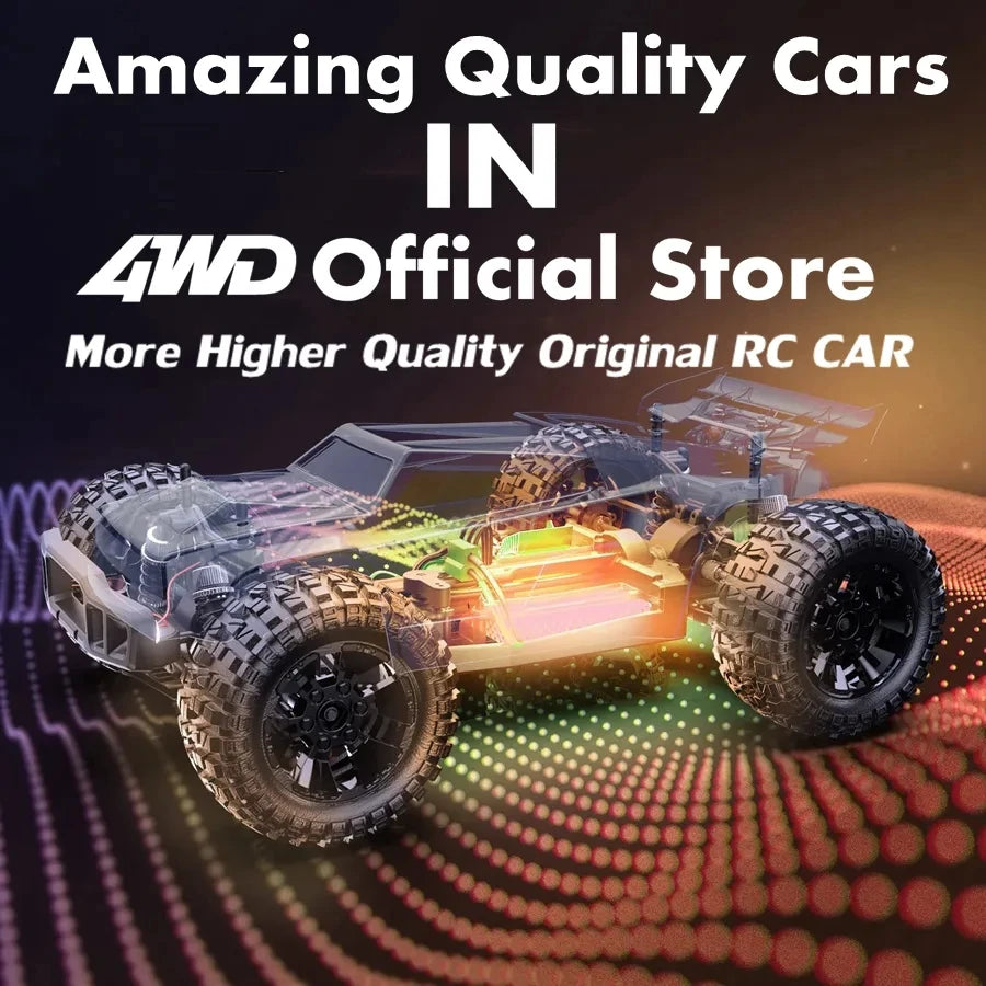 4WD 1:16 80KM/H Super Brushless 50KM/H Brushed RC Car 4x4 Off Road Remote Control High Speed Drift Racing Truck Buggy Toy Gift