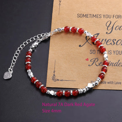VENTFILLE 925 Sterling Silver Line Extremely Fine Bracelet for Women Love Haert Bead Korean Ins Sweet Jewelry Gift Dropshipping