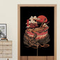 Custom Japanese Resturant Ramen Noren Curtain  Noodles Shop Kitchen Cloth Doorway Curtains Oil Smoke Proof Partition No Punching