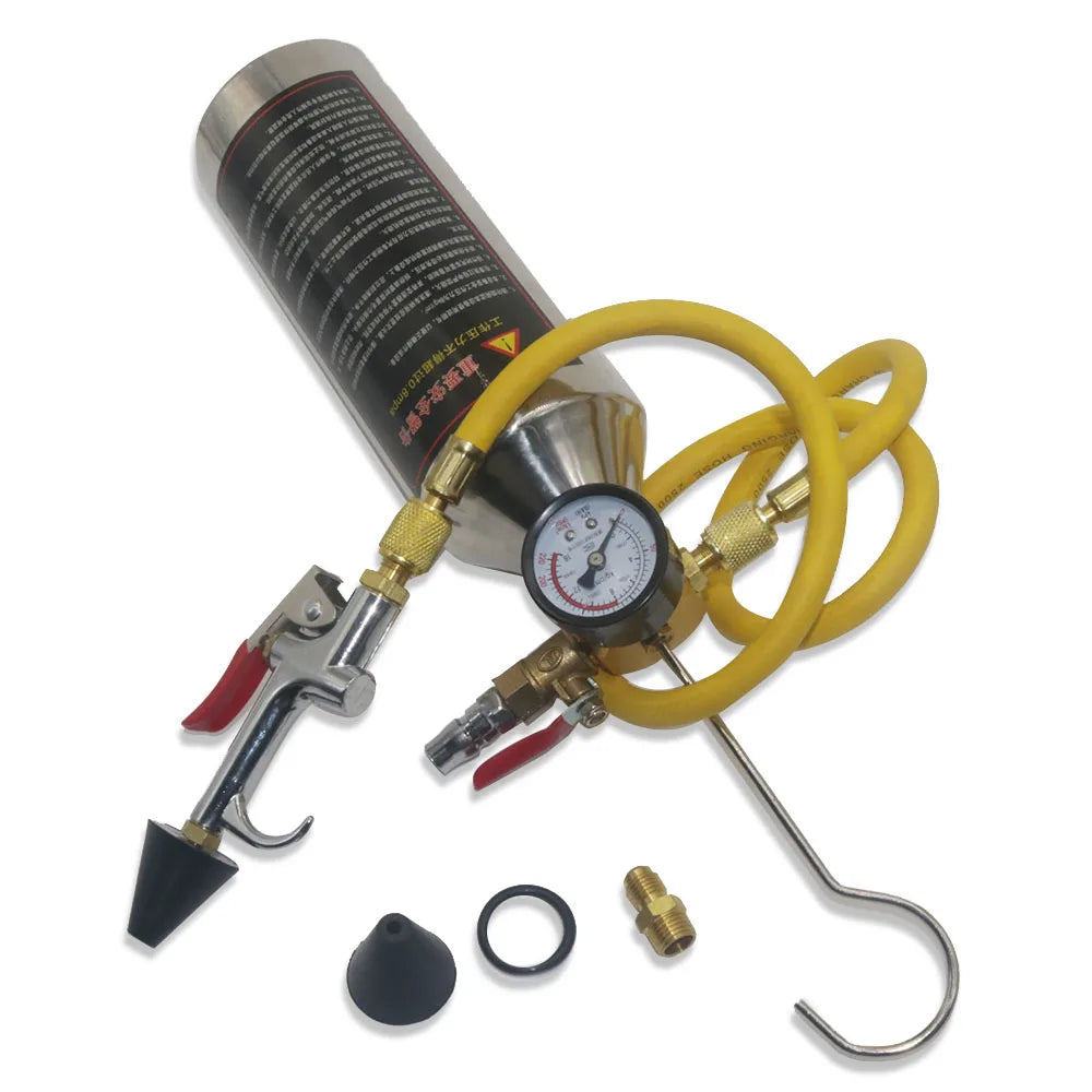 A/C AC Air Conditioner System Flush Canister Gun Kit R134 R12 R22 R410 R404 Set