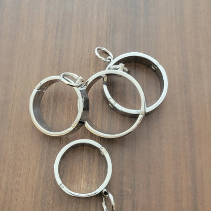 Metal Steel Ankle Wrist Cuff Handcuffs Restraints Slave BDSM Bondage Intimate Adult Game Sex Shop for Couples Sex Products