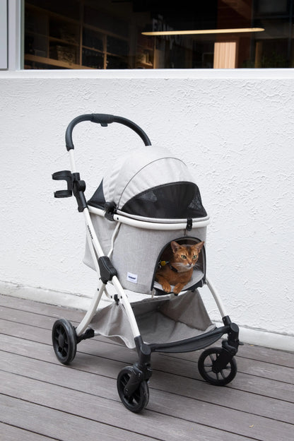Premium Portable Dog And Cat Travel Carriage Collapsible Pet Stroller For Safe Daily Pet Outing
