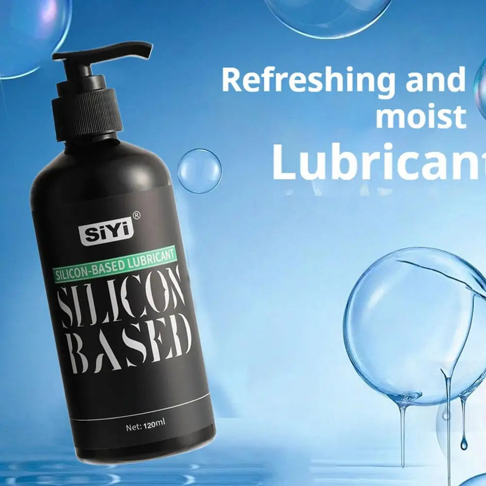 Silicone-Based Personal Lubricant Long Lasting Silky Smooth, Non-Sticky, Unscented, Waterproof For Men Women and Couples 120ml