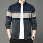 Premium Thick Chenille Fabric Warm New Brand Casual Fashion Stand Collar Men Jacket Streetwear Zipper Autumn Winter Coats