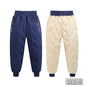 Winter Padded Pants Kids Thick Plus Velvet Warm Trousers Boys Lamb's Wool Cotton Long Pants Autumn Children Casual Sports Pants