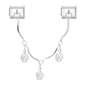 Tassel Chain Butterfly Flowers Star Moon Heart Zircon Italian Charm Links Fit 9mm Bracelet Stainless Steel DIY Jewelry Making