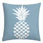 Lake blue white geometric linen pillowcase sofa cushion cover home decoration can be customized for you 40x40 45x45 50x50 60x60