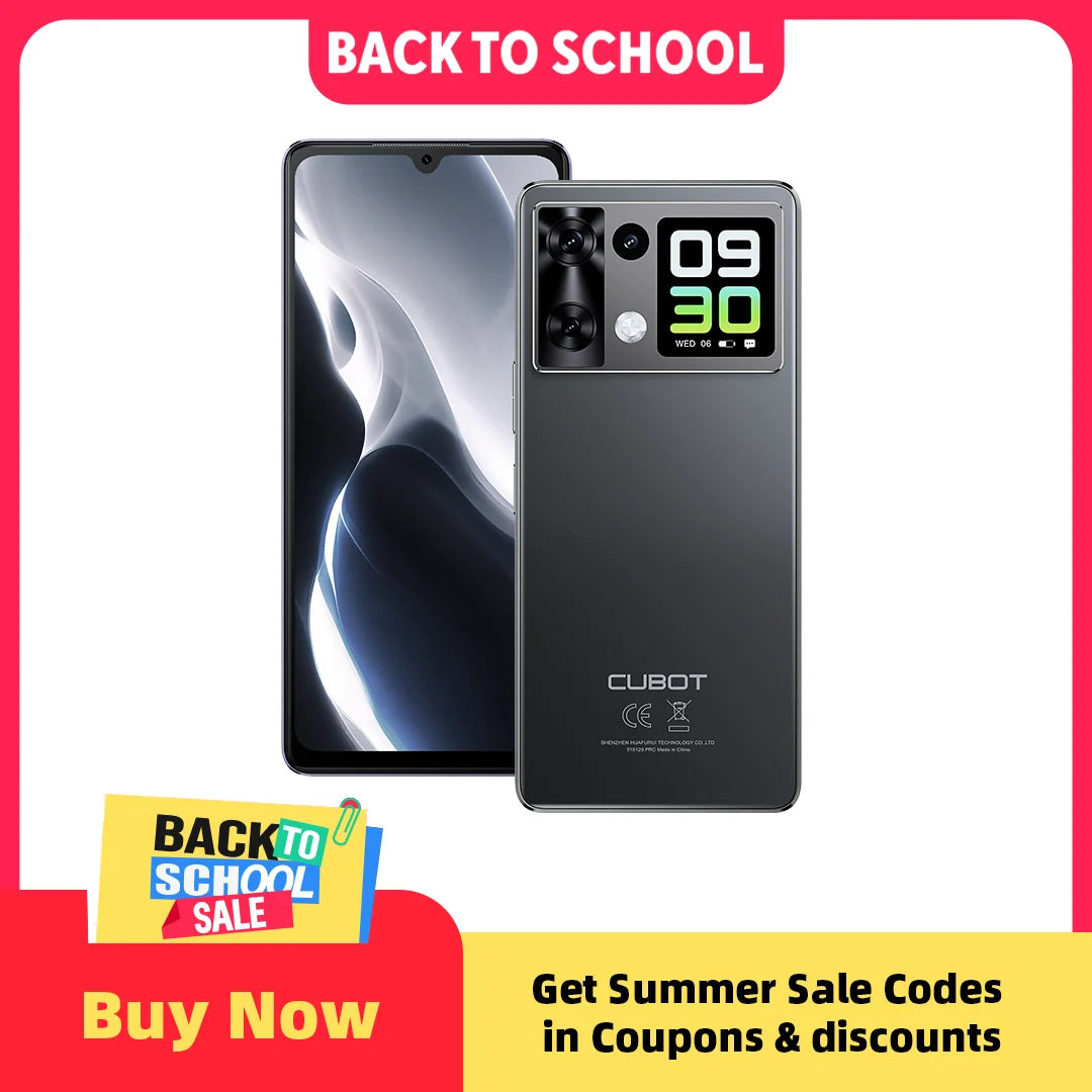 Cubot Android Smartphone P90, G100 Octa-core, 2.2GHz, Dual Speakers, 24GB+256GB, 6.88" 120Hz Screen, 64MP, 5100mAh,NFC, 4G Phone